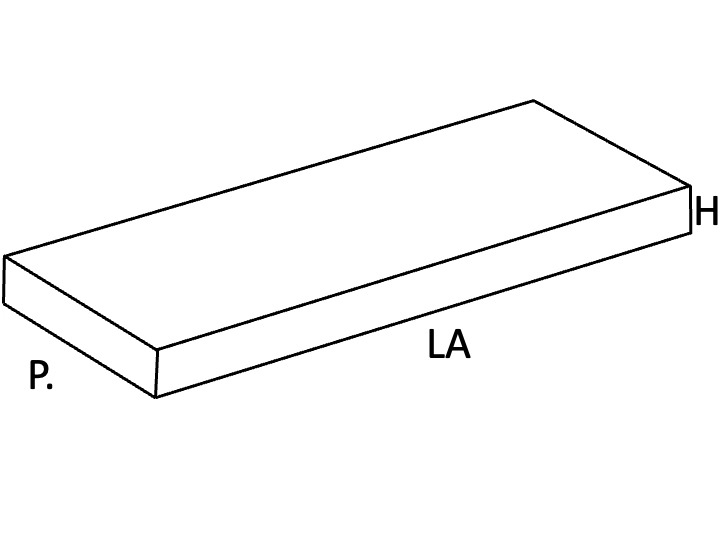 Plan vasque Design, fabrication sur mesure, Largeur 60 à 20 cm x Profondeur 40 à 60 cm, résine minérale ACRYSTONE® SOLID-SURFACE Finition lisse blanc mate, Livraison Offerte et Rapide.